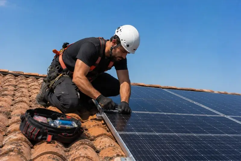 Maintenance et monitoring de panneaux solaires à Vallesvilles